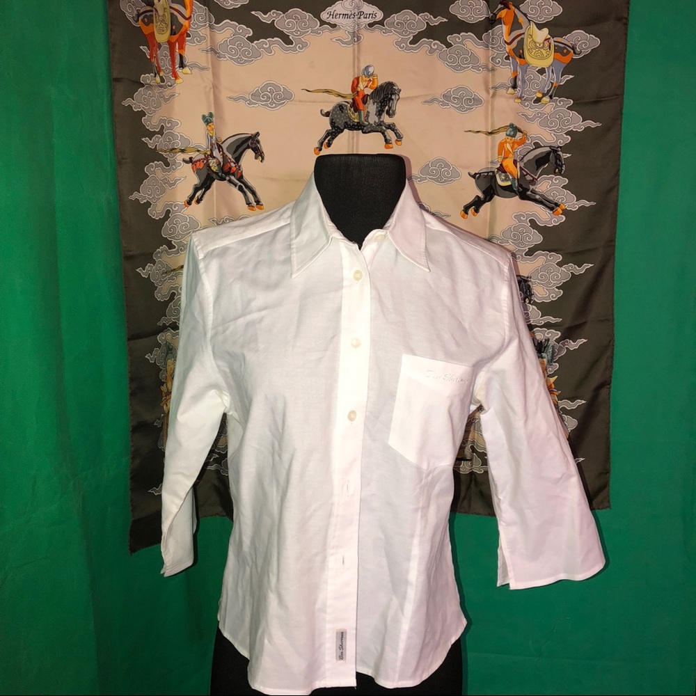 Ben Sherman button down white 3/4 length sleeve